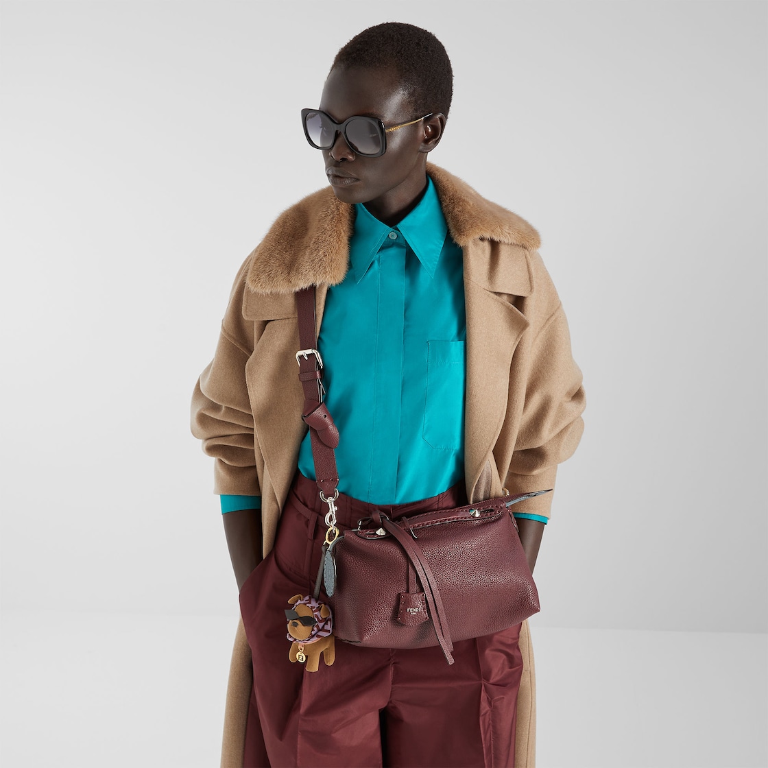 FENDI By The Way Selleria Medium Two-tone Selleria bag with 192 hand-sewn topstitches - Image 7